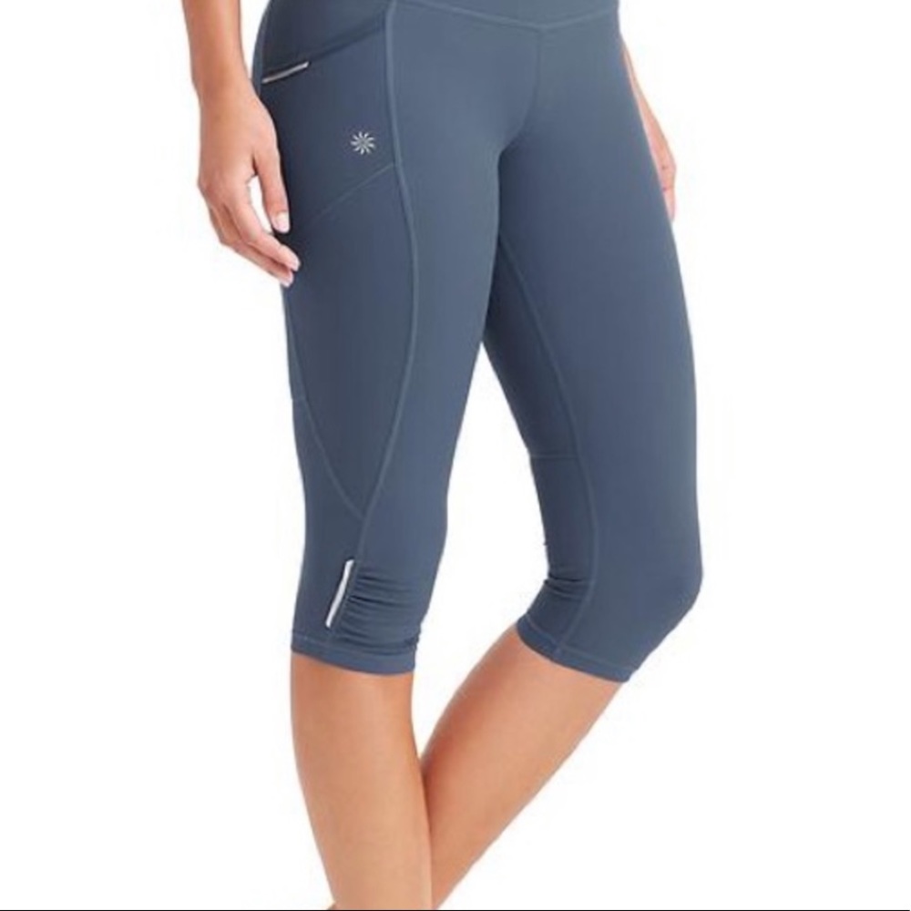 ATHLETA Dobby Be Free Grey Leggings Size XXS